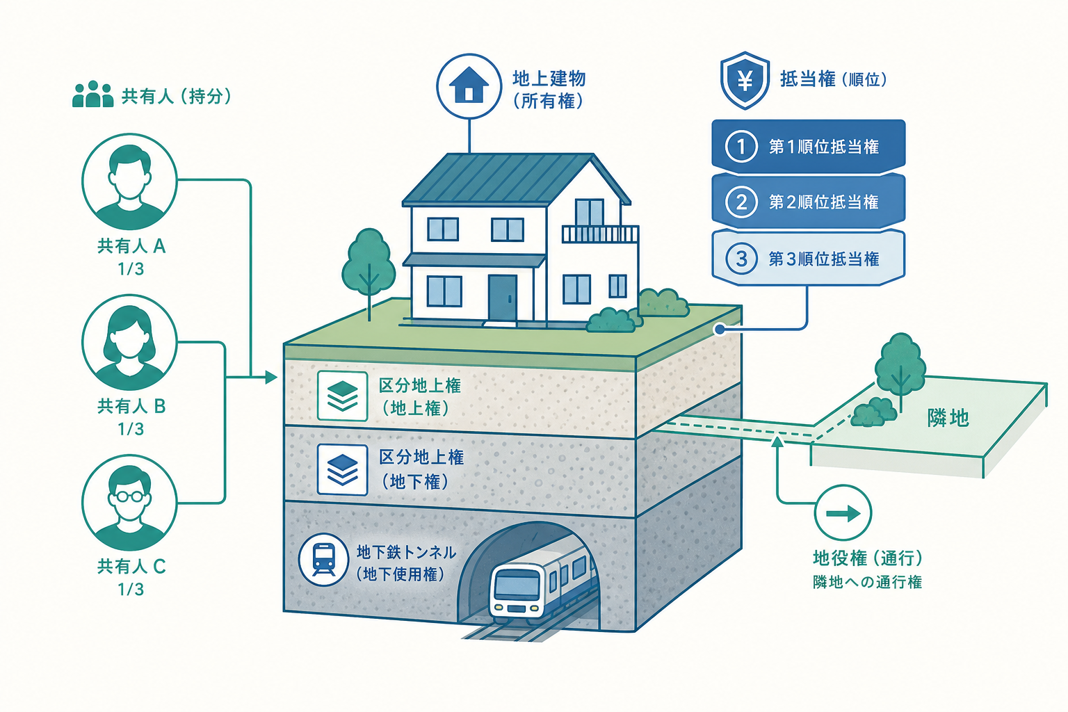 物權進階概念示意圖